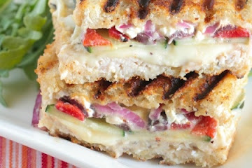 Loaded Turkey and Hummus Panini
