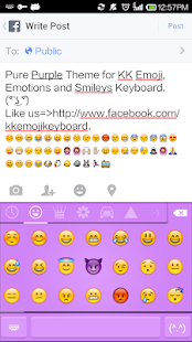 Purple Theme - Emoji Keyboard