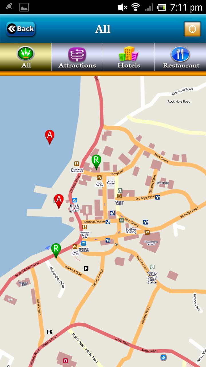Grand Cayman Offline Map Guide Screen 2