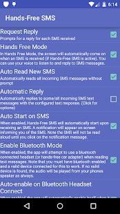 Hands-Free SMS banner