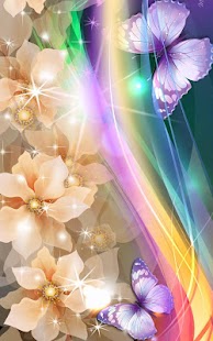 Glowing Flowers Live Wallpaper