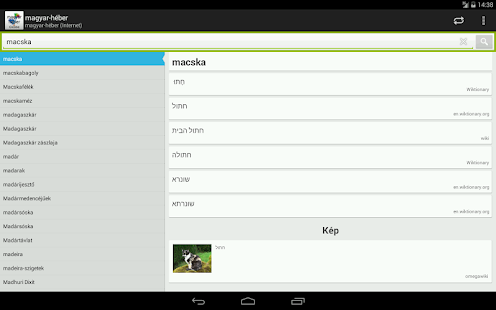 Hebrew-Hungarian Dictionary Screenshots 8