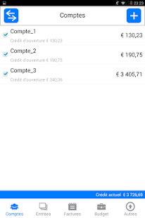 Capture d'ecran de l'application Android Money Log : Budget Manager