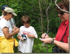 Signing the log