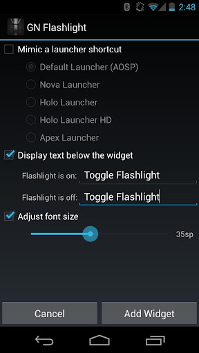 Galaxy Nexus Flashlight
