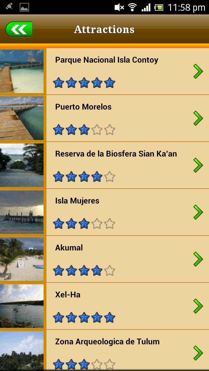 Cancun Offline Travel Guide Screen 3