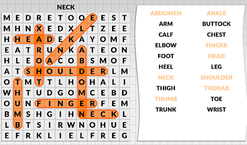 Android application Word Search by POWGI screenshort