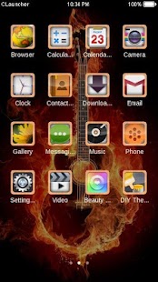 How to mod Fire Guitar CLauncher Theme HD lastet apk for laptop