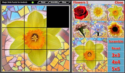 【免費解謎App】Magic Slide Puzzle Flowers1-APP點子