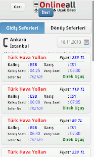 Otobüs Uçak Biletleri Screenshots 4