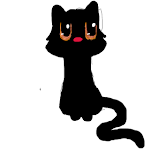 black cat -doodle-