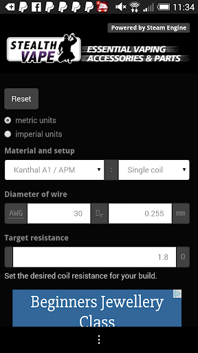 Stealth Engine Coil Calculator