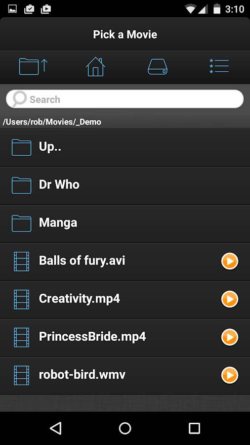    VLC Streamer- screenshot  