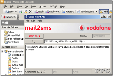 Cum sa trimiti rapid SMS-uri prin Microsoft Outlook