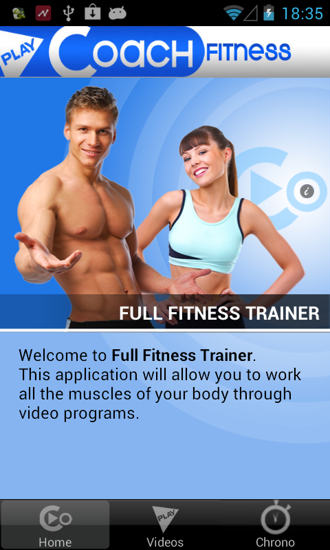 Android application PlayCoach Full Fitness Trainer screenshort