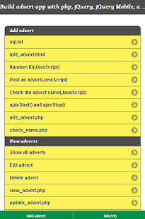 jQuery Mobile and php apps Screenshots 6