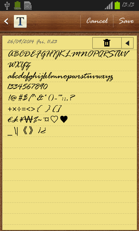 Rage Italic FlipFont Screen 3