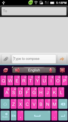 GO Keyboard Bling tone theme