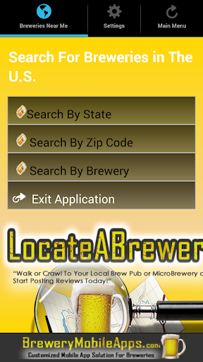 Locate A Brewery Mobile App