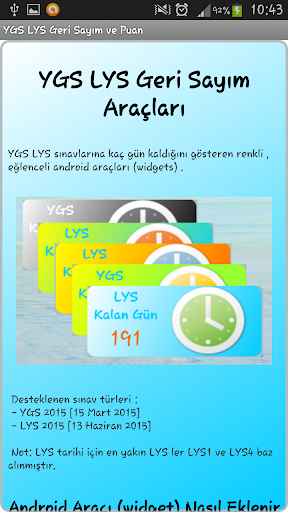 免費下載教育APP|YGS LYS Geri Sayım ve Puan app開箱文|APP開箱王