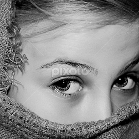 Mysterious  by Susan Farris - Black & White Portraits & People