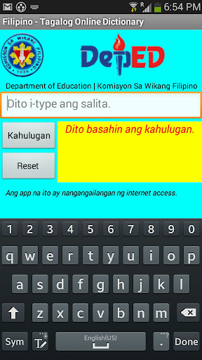 Filipino - Tagalog Dictionary