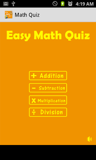 Easy Math Quiz