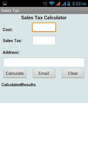 Sales Tax Calculator