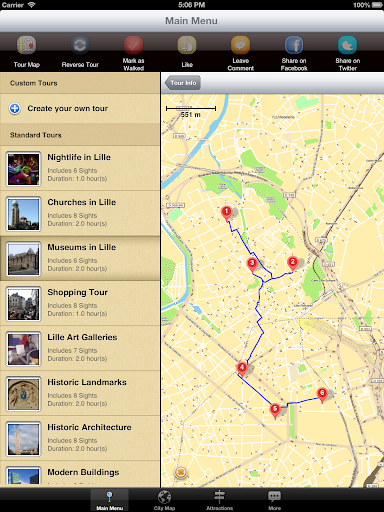 【免費旅遊App】Lille Map and Walks-APP點子