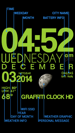 GRAFFITI CLOCK HD LITE