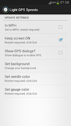 Light GPS Speedometer: kph/mph poster 4