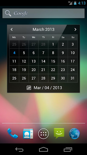 Droid Calendar Widget S