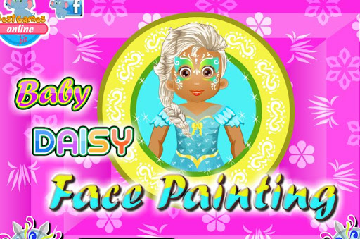 Baby Daisy Face Painting