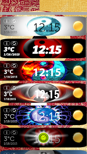 Yin Yang Clock Weather Widget