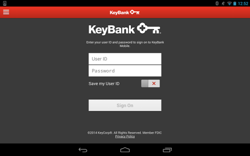 KeyBank Mobile for Tablet