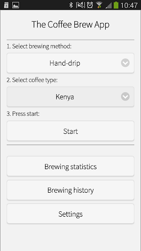 The Coffee Brew App
