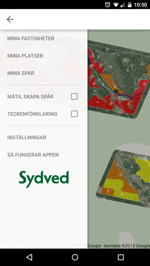Android application Min Skog screenshort