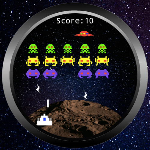    Invaders (Android Wear)- screenshot  
