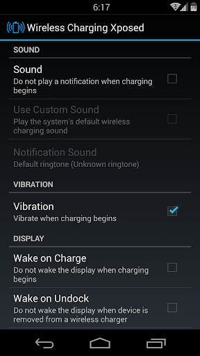 Wireless Charging Xposed