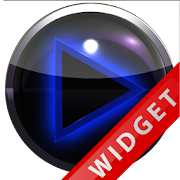 Poweramp Widget Blue Glow