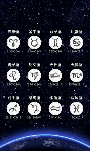 的日星座