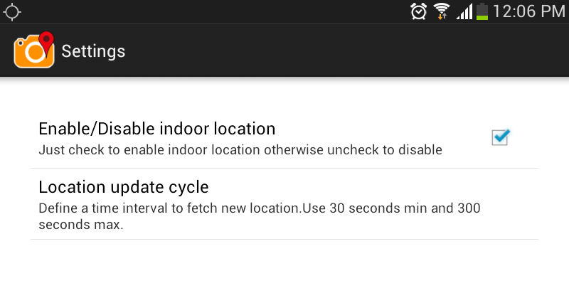 Indoor GeoTag Pro Screen 2
