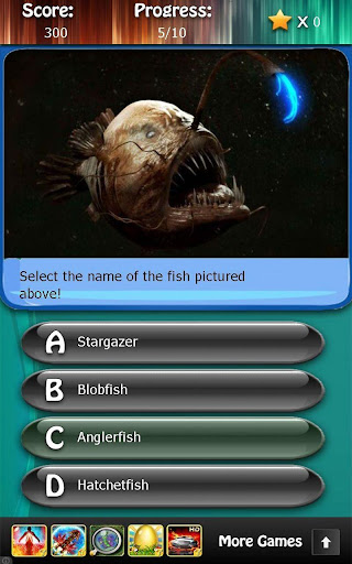 Deep Sea Ocean Fish Quiz HD