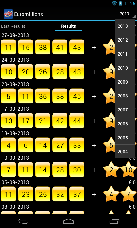 Euromillions Screen 3