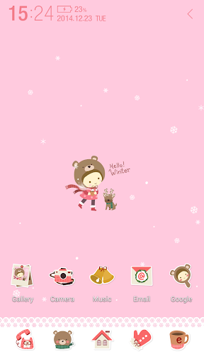 Winter Girl Atom Theme