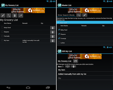 My Grocery List Screenshots 0