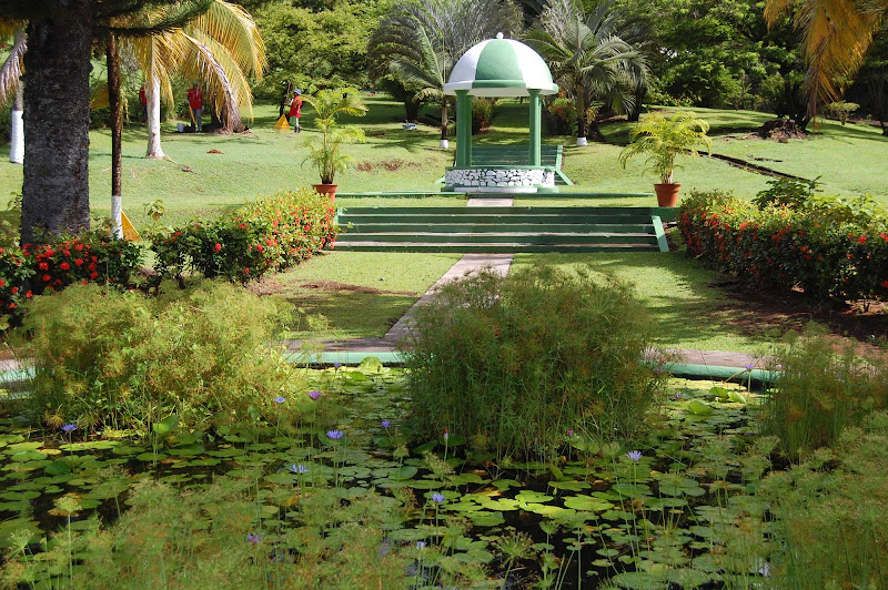 A pagoda in the Botanic Gardens on St. Vincent and the Grenadines.