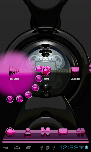 【免費個人化App】Next Launcher Theme glas pink-APP點子