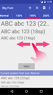  Big Font (change font size) – Vignette de la capture d'écran  