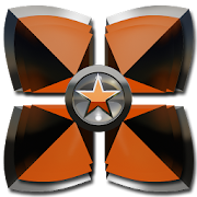 Next Launcher theme Orange Star